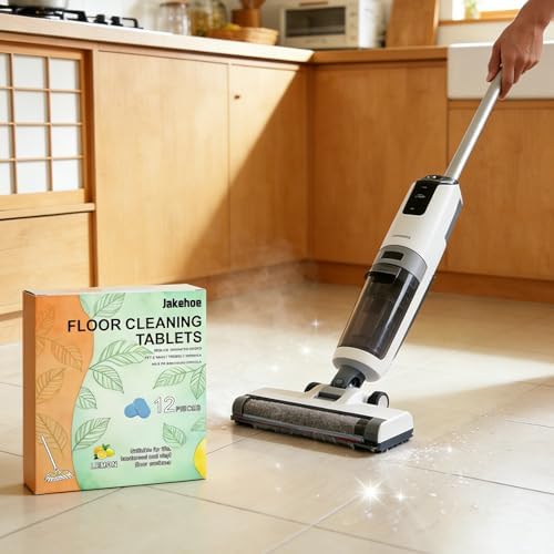 Floor Cleaner Tablets Hard Floor Cleaner Tablets, Pre-Measured Dissolvable Cleaning Solution for Hardwood Laminate Tile Bathroom Kitchen (36PCS) - Image 2