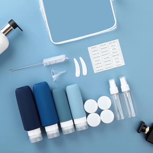 Mrsdry 16 Pack Travel Bottles for Toiletries, Large 6oz Silicone Travel Containers jar for Toiletries, Leak Proof Refillable Liquid Shampoo And Conditioner Travel Essentials toiletry Bottles - Image 6