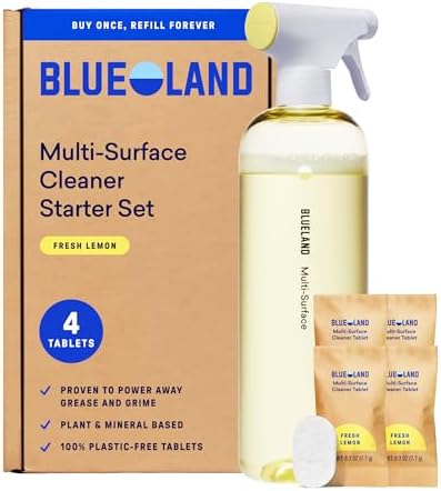 BLUELAND Multi-surface Spray Cleaner, Starter Set, Fresh Lemon by BLUELAND
