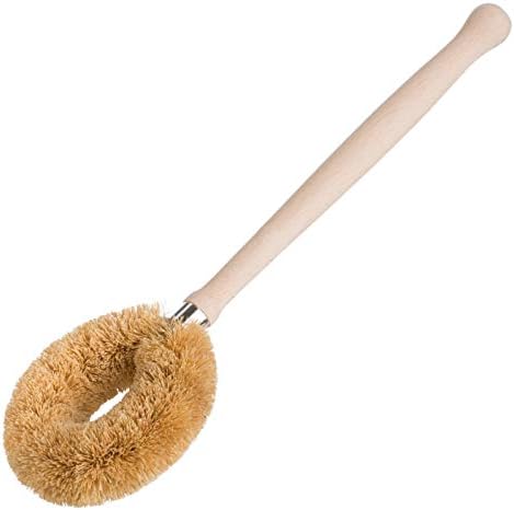 Redecker Dish Brush, Coconut Fiber – Long Handle Scrub Brush for Heavy Cleaning, Made in Germany by Redecker