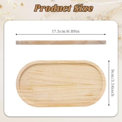 2Pcs Bamboo soap Dispenser Tray, Small Wooden Trays Dispenser Trays - Image 2