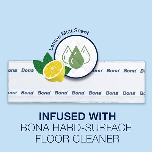Bona® Disposable Wet Cleaning Pads for Hard-Surface Floors, Lemon Mint Scent 12 Count (Pack of 2) - Image 3
