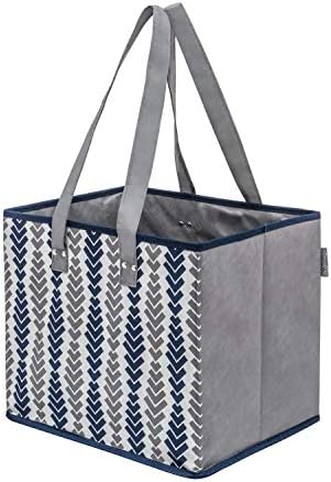 PLANET E Reusable Foldable Grocery Shopping Bags with Reinforced Bottoms (Pack of 2) - Image 4