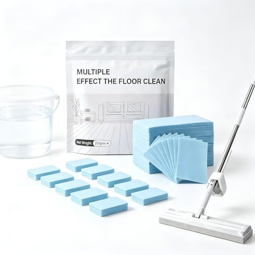 Floor Cleaning Tablets 100 Count Dissolvable Sheets for Hardwood Tile Laminate Vinyl Concentrated Deep Solution Space Saving Mop Refills Meets everyday needs - Image 4