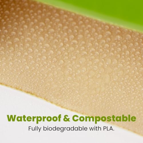 Compostable Paper Bag Leakproof Kitchen Food Waste Bag 30 Bags Waterproof Bin Liner with BPI Certified - Image 3