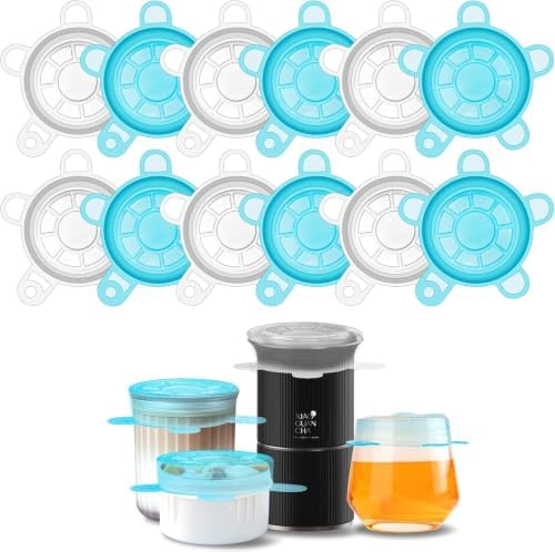 Small Silicone Stretch Lids, 12PCS 2.6"/6.5cm Reusable Silicon Covers by DAILYKISN