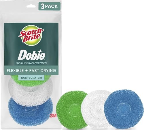 Scotch-Brite Non-Scratch Plastic Scrubbing Pads, 3 Pack by Scotch-Brite
