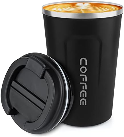 CS COSDDI 12 oz Coffee mug - Stainless Steel Coffee Cup with Leakproof Lid by CSCOSSDI