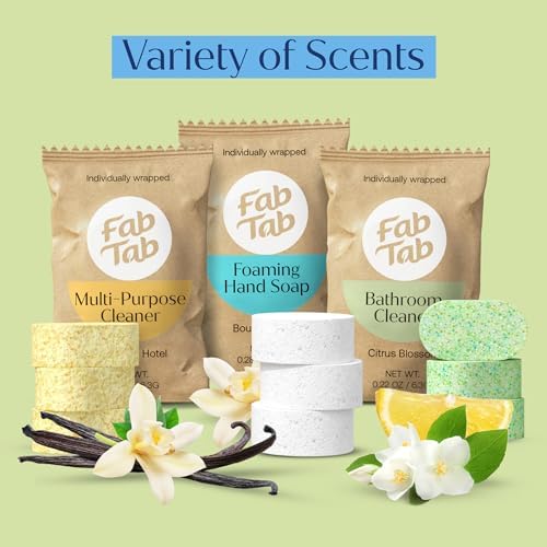 Fab Tab All Purpose, Muti-Surface Bathroom, Hand Cleaner Tablets,12 Refills - Image 7
