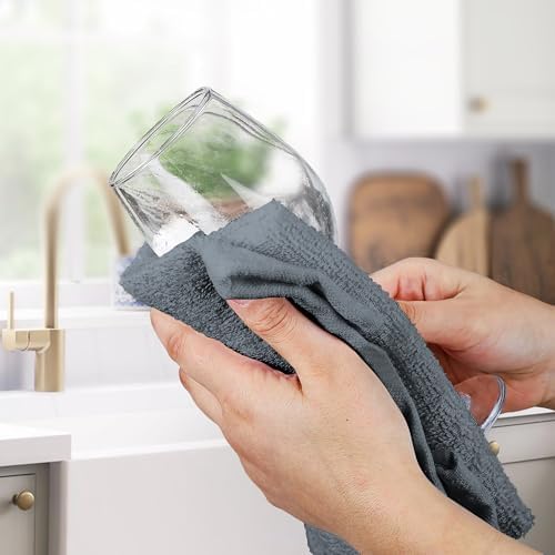 Avalon Towels Bar Towels (Pack of 36) Size 14x17 Inches – 100% Cotton, Absorbent and Reusable Cleaning Rags, Multipurpose Cleaning Towels, Terry Cloth Rags, Durable Shop Rags (Grey) - Image 3