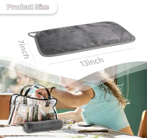 Nugilla Makeup Remover Cloths, 8 Packs Makeup Remover Towels Reusable Face Wash Cloth, Soft Microfiber Face Cloth for Women(Neutrals) - Image 4