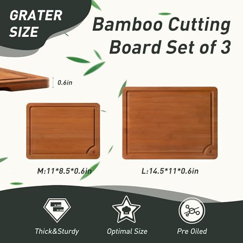 Bamboo Cutting Board Set Non Slip Feet Over Sink Day Gifts Best Mama Mommy Bonus Busy Mom Ever Christmas Xmas Birthday Law Step Stepmom Stepmother Who Have Everything Good Unique Useful Present - Image 2