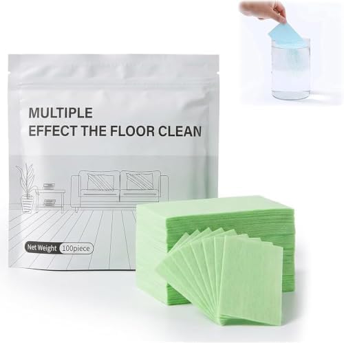 300 Piece Floor Cleaning Tablets Multi-Surface Cleaner,2026 Upgrade Dissolvable Pre-Measured Concentrated Mop Remover Floor Cleaning Sheets for Hardwood Laminate Floor (Gardenia, 300 PCS) by AULCTR