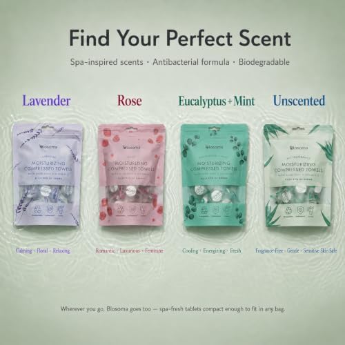Lavender Compressed Towels for Camping & Outdoors – Antibacterial Instant Expandable Face Towels, Biodegradable Disposable Cotton, Pack of 25 - Image 7