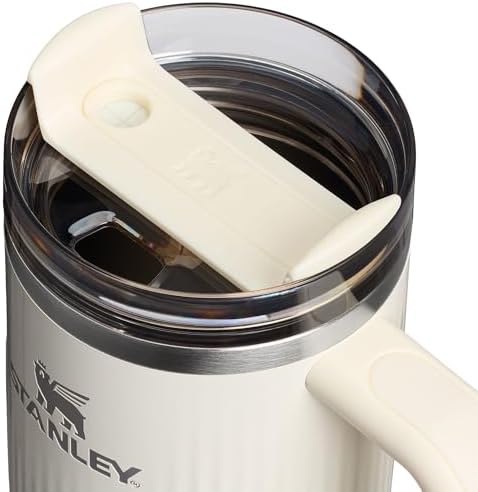 STANLEY Quencher H2.0 Tumbler with Handle and Straw 30 oz | Flowstate 3-Position Lid | Cup Holder Compatible for Travel | Insulated Stainless Steel Cup | BPA-Free | Fluted Cream Gloss - Image 2