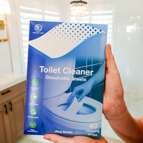 Dissolvable Toilet Bowl Cleaner Sheets: Pine Scent, 40 Sheets - Image 3