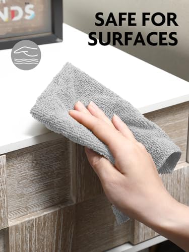 Fantasticlean Microfiber Cleaning Cloth Roll- 75 Sheets, 12" x 12" (Grey) - Image 4