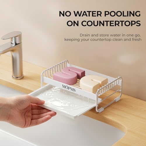 MOPMS Soap Dish for Shower, Carbon Steel Bar Soap Holder with Drainage - Image 2