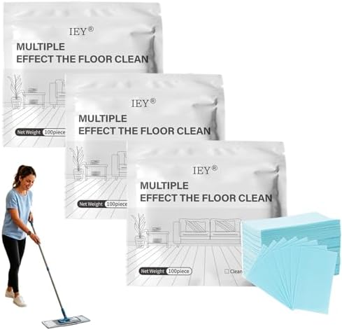 IEY 100 Piece Floor Cleaning Tablets, 2026 Upgraded Floor Cleaning Solution Tablets, IEY Multi-Surface Tablets, Concentrated Cleaner for Hardwood, Tile, Laminate & More (100 Pieces) by Unknown