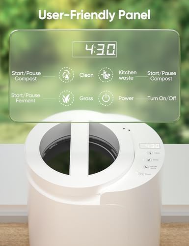 Electric Composter for Kitchen, LUBBYGIM 2.5L Smart Countertop Compost Bin - Image 5