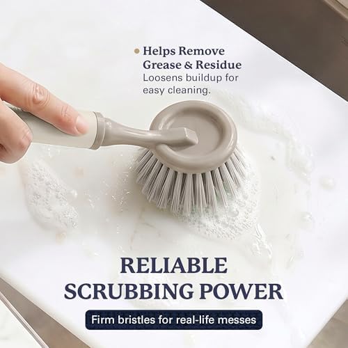Farberware Dish Brush with Handle, 2 Pack, Firm Bristles - Image 3