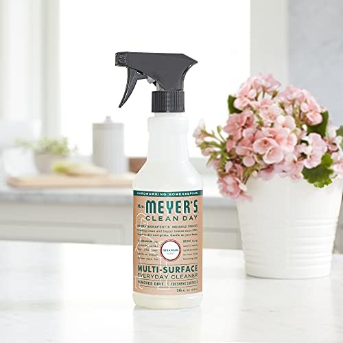 MRS. MEYER'S CLEAN DAY Kitchen Essentials Set, Includes: Hand Soap, Dish Soap, and All Purpose Cleaner, Geranium, 3 Count Pack - Image 6