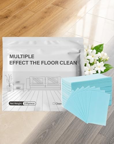 Multi-Effect Floor Clean Tablets, Instant Dissolve Deep Cleaner, Blue Jasmine Scented Mop Refills for Hardwood, Tile & Laminate, Child & Pet Safe, Space-Saving Concentrated Formula (100 Piece) by Unknown