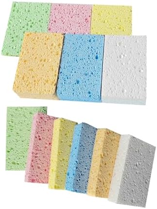 12 Pack Cellulose Kitchen Sponge,Non-Scratch Natural Clean Sponge by Unknown