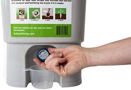 Premium Bokashi Composting Starter Kit (Includes 1 Bokashi Bin, 2.2lbs of Bokashi Bran and Full Instructions) - Image 5