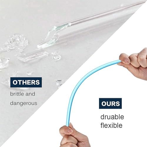 Replacement Straw Compatible with Stanley 14 oz 20 oz Cup Tumbler, 6 Pack Reusable Straw with Cleaning Brush, Plastic, Clolors - Image 5