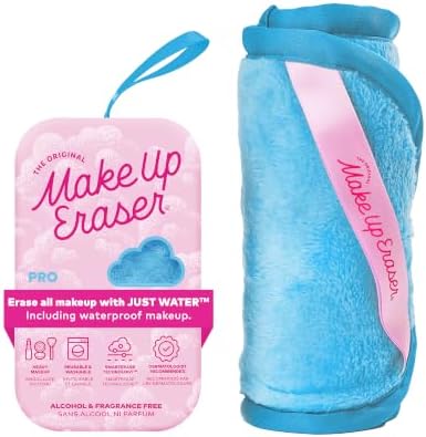 The Original MakeUp Eraser PRO, Effortlessly Remove All Makeup Using Only Water, Including Waterproof Mascara, Eyeliner, Foundation, Lipstick, Sunscreen,and More! Chill Blue, 1 ct. by MakeupEraser