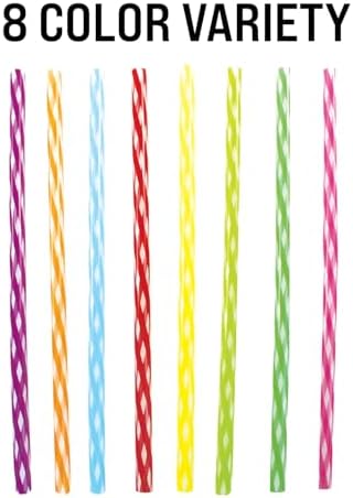 24-Pack, Reusable Straws - Rainbow, Plastic Straws Reusable, BPA Free, Dishwasher Safe, Multicolor, Replacement for Tumblers, Fits 20oz 30oz 40oz - Image 5