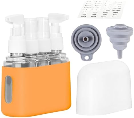 Bpluma Travel Bottles, Leak Proof Containers For Toiletries TSA Approved Airplane Accessories Kits For Liquid With Labels by Bpluma