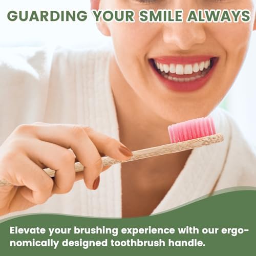 30 PCS Bamboo Toothbrushes, Individually Wrapped Wooden Toothbrushes Bulk - Image 6