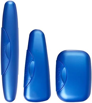 RADIUS Toothbrush Portable Travel Case Kit Standard Toothbrush Soap Razor Case Storage Box for Travel BPA Free 3 Count - Sapphire Blue,1 Count(Pack of 3) by RADIUSCorporation