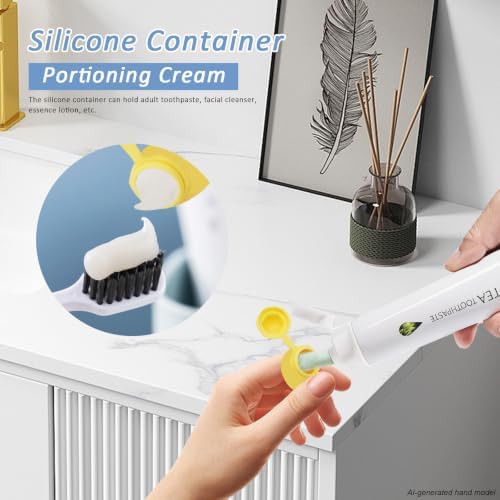 Banana-Shaped Toothbrush Cover, 2-in-1 Travel Toothbrush Case with Built-in Toothpaste Dispenser & Hanging Rope, Fits Most Electric/Manual Brush Heads for Vacation, Camping - Image 5