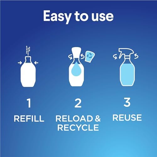 Clorox Bathroom Foamer Refill Cartridge for Clorox Bathroom Foamer Reusable Spray Bottle, Household Essentials, Fresh Scent, 2 Spray Refills - Image 4