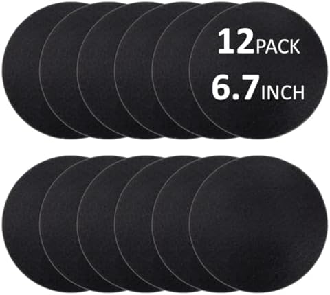12 Pack Compost Filters for Countertop Bin, 6.7 Inch Charcoal Replacement by Unknown