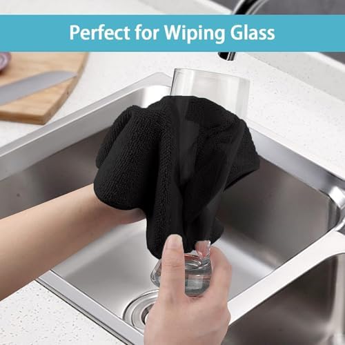 HOMEXCEL 50PK Microfiber Cleaning Cloth, Cleaning Rag for Home, 11.5x11.5in - Image 6