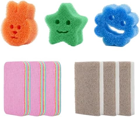 9 Pack Multi-Purpose Eco Scrub Sponges for Kitchen Bathroom Dishes by Unknown