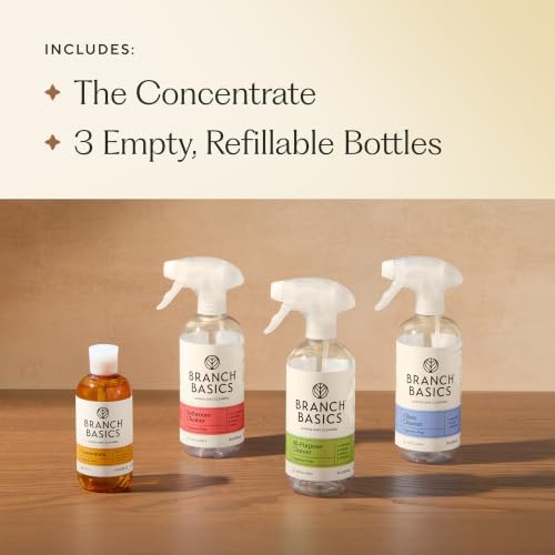 Branch Basics Surface Cleaning Kit: 8 oz Concentrate, Refillable Bottles - Image 3