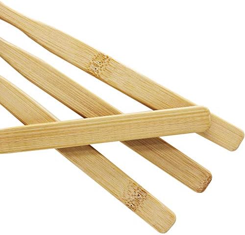 Super Hard Toothbrush Bamboo Toothbrush Large Brush Head Manual Toothbrsuh Hard Bristles Pack of 4 - Image 3