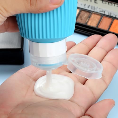 Mrsdry Travel Bottles for Toiletries, Large 6oz Travel Size Containers, BPA Free Leak Proof Tubs Refillable Liquid Accessories with Toiletry Bag for Cometic Shampoo and Lotion Soap (4 Pack) - Image 4