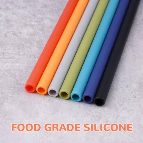 Tomorotec 7PCS Silicone Drinking Straws Fit for Stanley 40 oz 30 oz Tumbler - Image 2