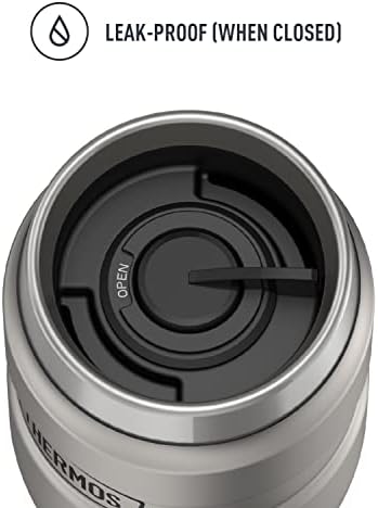 THERMOS Stainless King Travel Tumbler, 16 Ounce, Vacuum-Insulated | Matte Steel | Pack of 4 - Image 3