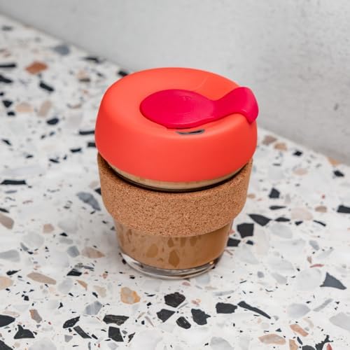 KeepCup Brew Cork, Reusable Glass Tumbler with Natural Cork, Grande Coffee Cup 16oz / 454ml - Daybreak - Image 6