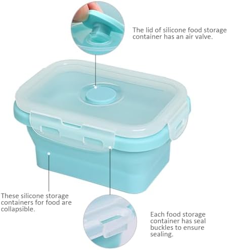 Alimat PluS 11.8oz Silicone Collapsible Travel Food Containers 3 Pack - Image 3
