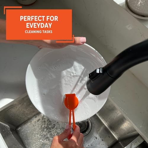 IMUSA USA Dish Brush, Regular, Orange - Image 4