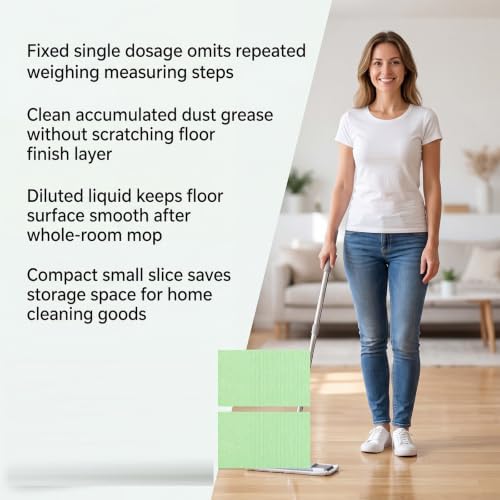 Wood Cleaner Tablets for Mopping, Multi-Effect Floor Cleaner Tablets for Mopping, Multiple Effect The FloorClean Laminate Tile, Multi-Surface Hard Floor Cleaner for Tile Vinyl Laminate Stone. (6PCS) - Image 2