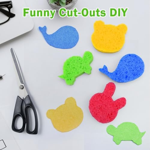 YoleShy Sponge Kitchen Natural Cellulose Sponges 10 Pack Compressed Sponges for Cleaning Reusable Dish Sponge Kitchen Non-Scratch DIY - Image 4